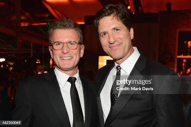 Kevin Reilly, Chairman of Entertainment, Fox Broadcasting Company and executive producer Steven Levitan attend the Fox And FX's 2014 Golden Globe...