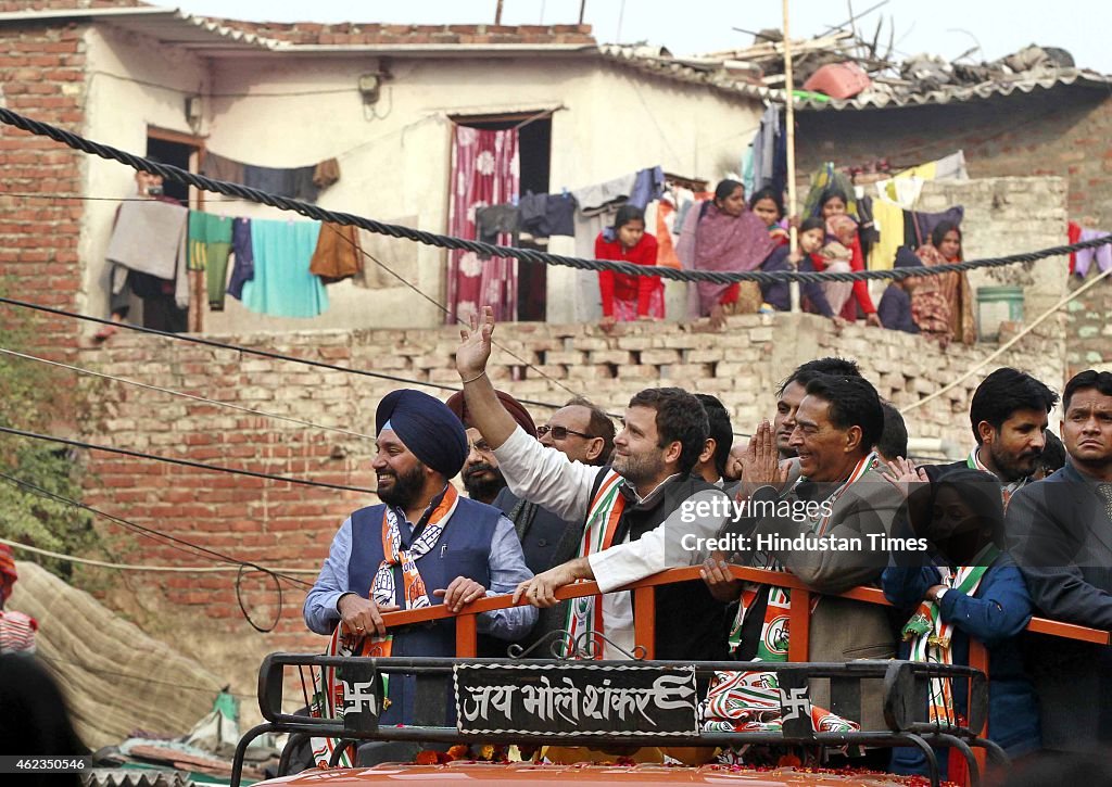 Congress Vice President Rahul Gandhi Holds A Roadshow