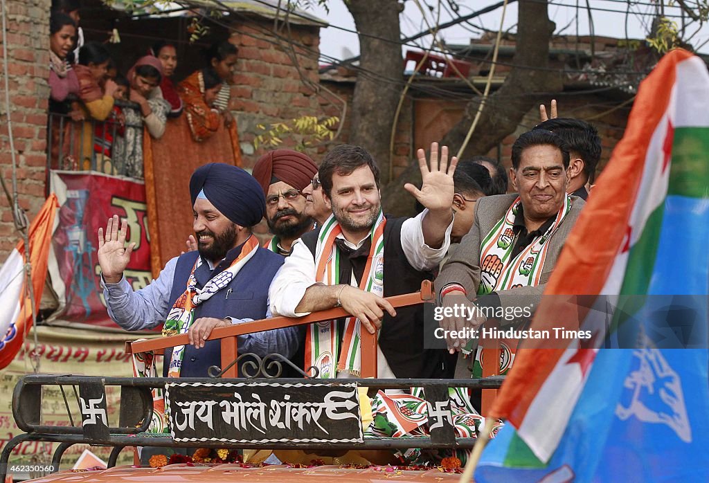 Congress Vice President Rahul Gandhi Holds A Roadshow