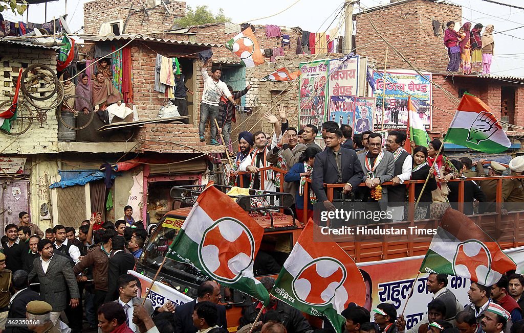 Congress Vice President Rahul Gandhi Holds A Roadshow