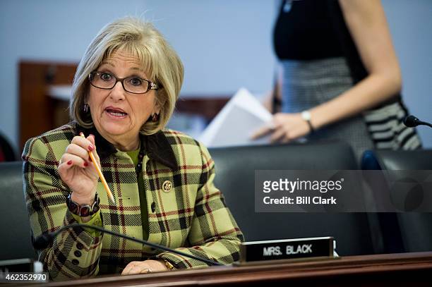 Rep. Diane Black, R-Tenn., takes her seat for the House Budget Committee hearing on "The Congressional Budget Office's Budget and Economic Outlook"...