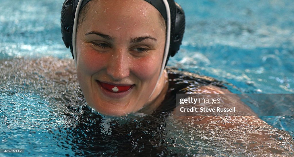 Canada's women's and men's water polo teams train for the upcoming 2015 UANA Cup, a world championship qualification tournament