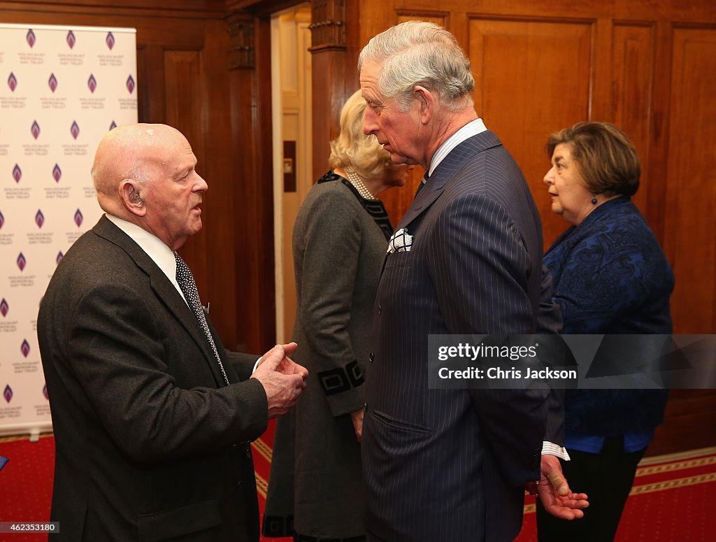 The Prince Of Wales & Duchess Of Cornwall Attend Holocaust Memorial Day Ceremony