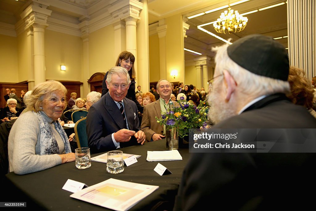 The Prince Of Wales & Duchess Of Cornwall Attend Holocaust Memorial Day Ceremony