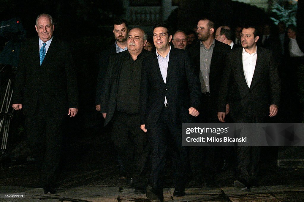Greek Prime Minister Alexis Tsipras' Attends His New Cabinet's Swearing In Ceremony
