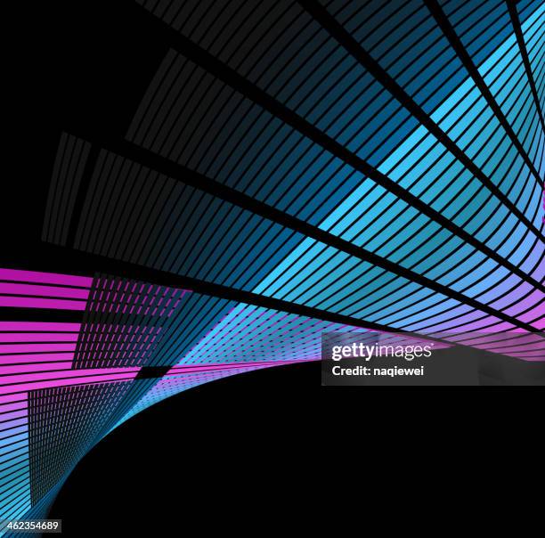 abstract sound wave technology background - dance music stock illustrations