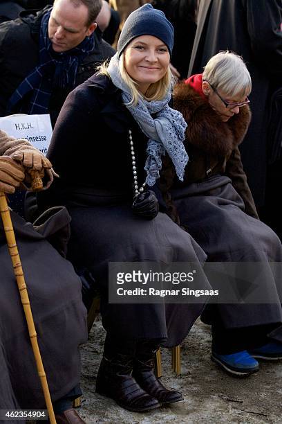 Crown Princess Mette-Marit of Norway attends Holocaust Remembrance Day on January 27, 2015 in Oslo, Norway.