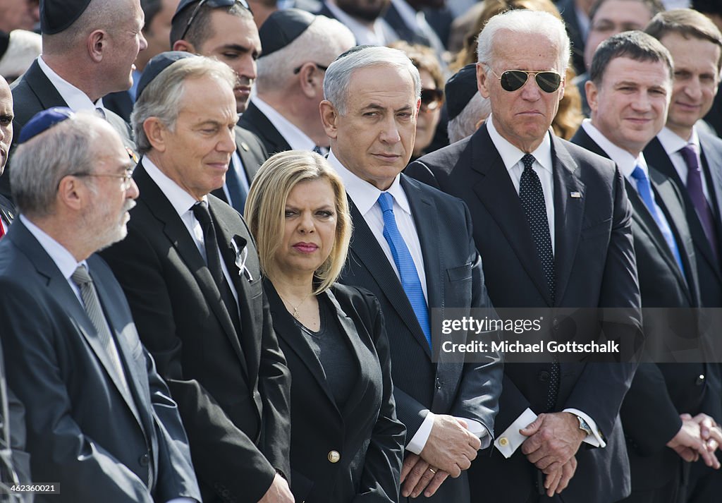 Memorial Service And Funeral Held For Former Israeli Prime Minister Ariel Sharon