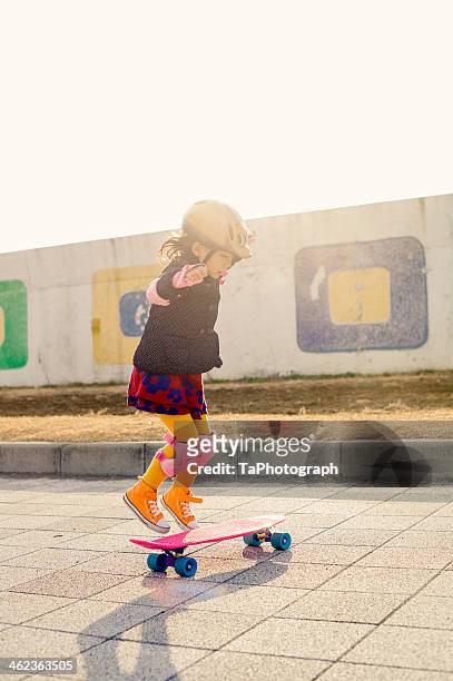 girl skateboarding - 2014 asian games stock-fotos und bilder