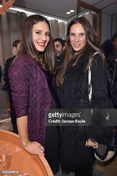 Margherita Missoni and Tatiana Santo Domingo attend the Missoni opening store at 219 Rue Saint Honore during the Paris Fashion Week Haute Couture...