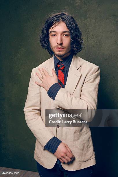 Actor Ezra Miller of "The Stanford Prison Experiment" poses for a portrait at the Village at the Lift Presented by McDonald's McCafe during the 2015...