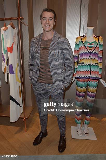 Giacomo Missoni attends the Missoni opening store at 219 Rue Saint Honore during the Paris Fashion Week Haute Couture Spring/Summer 2015 on January...