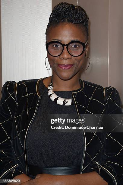 Aline Afanoukoe attends the Missoni opening store at 219 Rue Saint Honore during the Paris Fashion Week Haute Couture Spring/Summer 2015 on January...