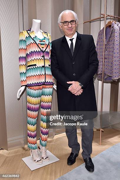 Paolo De Cesare attends the Missoni opening store at 219 Rue Saint Honore during the Paris Fashion Week Haute Couture Spring/Summer 2015 on January...