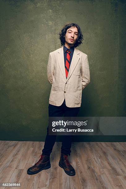 Actor Ezra Miller of "The Stanford Prison Experiment" poses for a portrait at the Village at the Lift Presented by McDonald's McCafe during the 2015...