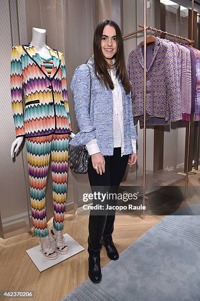 Melusine Ruspoli attends the Missoni opening store at 219 Rue Saint Honore during the Paris Fashion Week Haute Couture Spring/Summer 2015 on January...