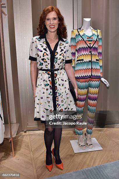 Audrey Fleurot attends the Missoni opening store at 219 Rue Saint Honore during the Paris Fashion Week Haute Couture Spring/Summer 2015 on January...