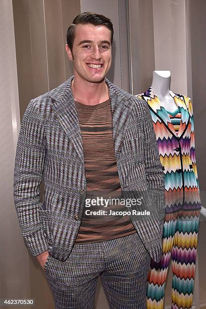 Giacomo Missoni attends the Missoni opening store at 219 Rue Saint Honore during the Paris Fashion Week Haute Couture Spring/Summer 2015 on January...