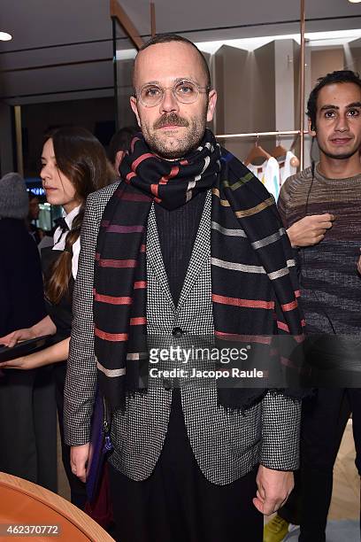 Angelo Flaccavento attend the Missoni opening store at 219 Rue Saint Honore during the Paris Fashion Week Haute Couture Spring/Summer 2015 on January...