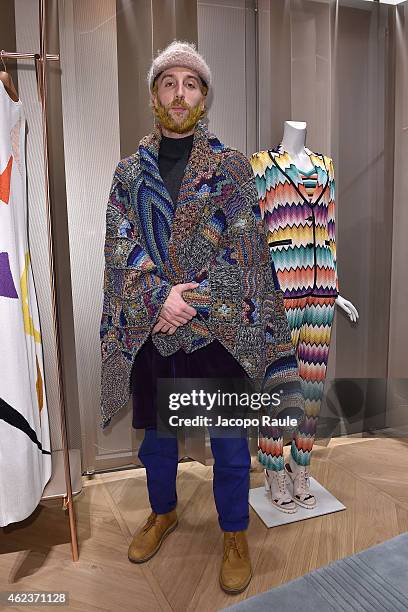 Stephane Ashpool attends the Missoni opening store at 219 Rue Saint Honore during the Paris Fashion Week Haute Couture Spring/Summer 2015 on January...