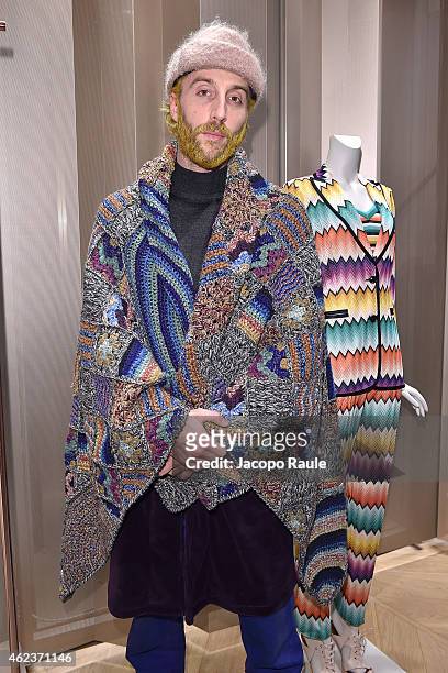 Stephane Ashpool attends the Missoni opening store at 219 Rue Saint Honore during the Paris Fashion Week Haute Couture Spring/Summer 2015 on January...