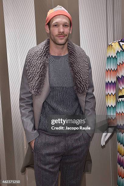 Paul Hamy attends the Missoni opening store at 219 Rue Saint Honore during the Paris Fashion Week Haute Couture Spring/Summer 2015 on January 27,...