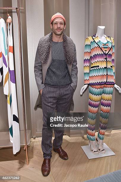 Paul Hamy attends the Missoni opening store at 219 Rue Saint Honore during the Paris Fashion Week Haute Couture Spring/Summer 2015 on January 27,...