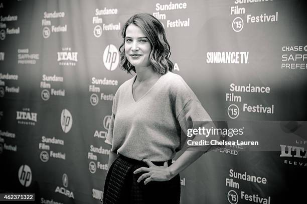 Actress Cobie Smulders arrives at the 'Results' premiere during the 2015 Sundance Film Festival on January 27, 2015 in Park City, Utah.