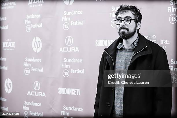 Actress Andrew Bujalski arrives at the 'Results' premiere during the 2015 Sundance Film Festival on January 27, 2015 in Park City, Utah.