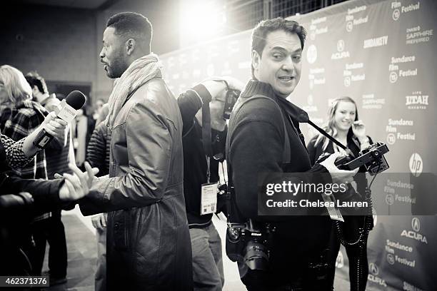 Actor Tishuan Scott arrives at the 'Results' premiere during the 2015 Sundance Film Festival on January 27, 2015 in Park City, Utah.