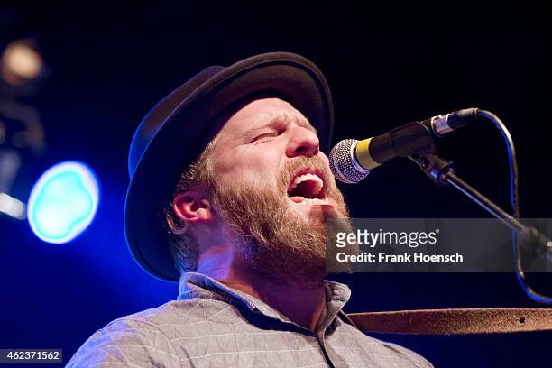 Singer Alex Clare performs live during a concert at the C-Club on January 27, 2015 in Berlin, Germany.