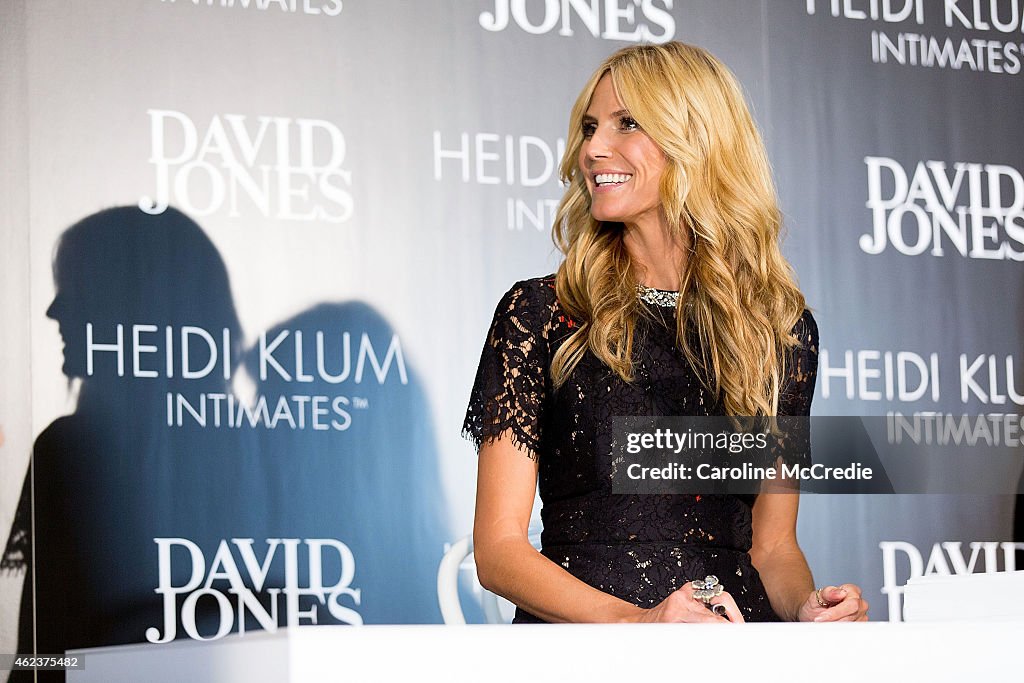 David Jones Launches Heidi Klum Intimates Collection