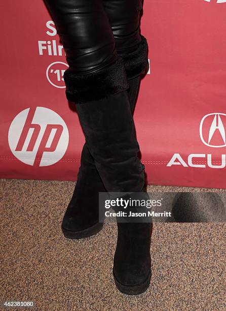 Actress Caroline Lagerfelt attends the "I'll See You In My Dreams" premiere during the 2015 Sundance Film Festival on January 27, 2015 in Park City,...