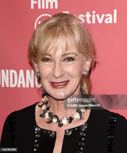 Actress Caroline Lagerfelt attends the "I'll See You In My Dreams" premiere during the 2015 Sundance Film Festival on January 27, 2015 in Park City,...