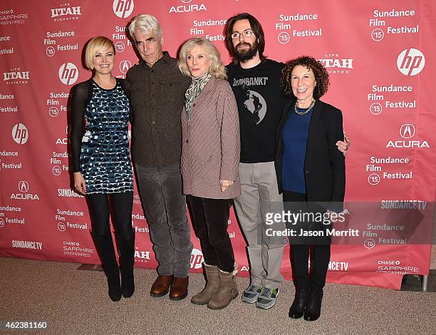 Malin Akerman, Sam Elliott, Blythe Danner, Martin Starr and Rhea Perlman attend the "I'll See You In My Dreams" premiere during the 2015 Sundance...