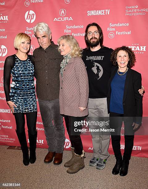 Malin Akerman, Sam Elliott, Blythe Danner, Martin Starr and Rhea Perlman attend the "I'll See You In My Dreams" premiere during the 2015 Sundance...