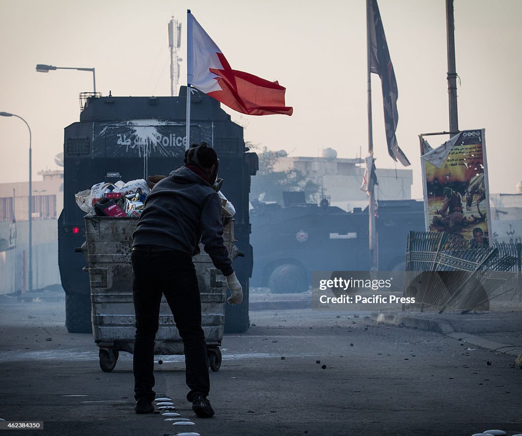 Bahraini security forces suppress protesters demanding...