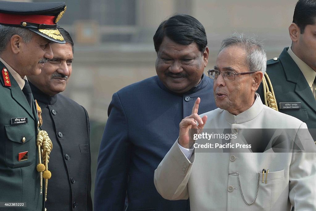 The President of India, Shri Pranab Mukherjee, meeting with...