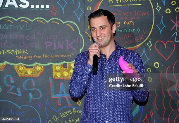 Lyft Co-founder, John Zimmer attends the Lyft driver rally at Siren Studios on January 27, 2015 in Hollywood, California.