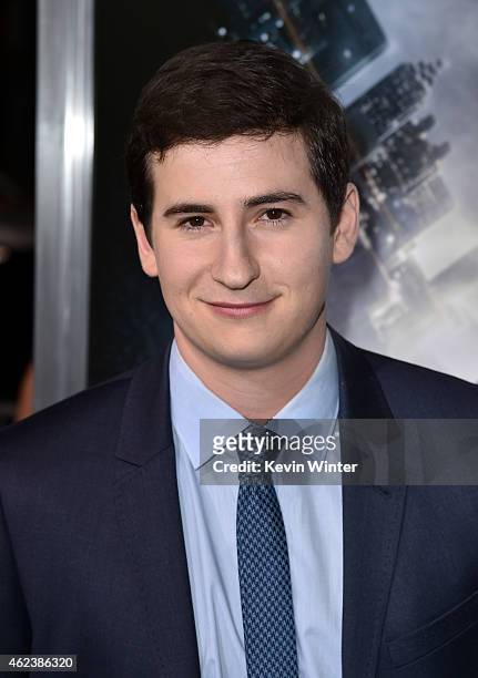 Actor Sam Lerner attends the premiere of Paramount Pictures' "Project Almanac" at TCL Chinese Theatre on January 27, 2015 in Hollywood, California.