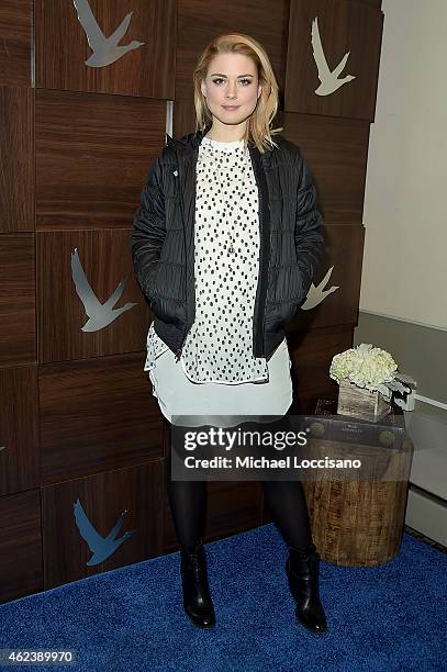 Alexandra Breckenridge attends the "Zipper" cast party at GREY GOOSE Blue Door during Sundance on January 27, 2015 in Park City, Utah.