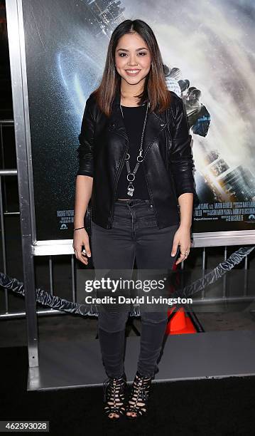 Singer/songwriter/YouTube personality Alyssa Bernal attends the premiere of Paramount Pictures' "Project Almanac" at the TCL Chinese Theatre on...