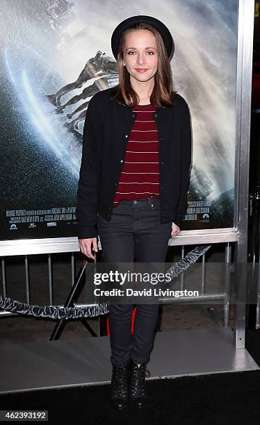 Vine and YouTube personality/actress Alexis G. Zall attends the premiere of Paramount Pictures' "Project Almanac" at the TCL Chinese Theatre on...