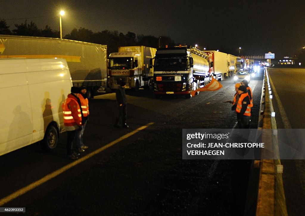 FRANCE-TRUCK-UNION-CFDT-DEMO