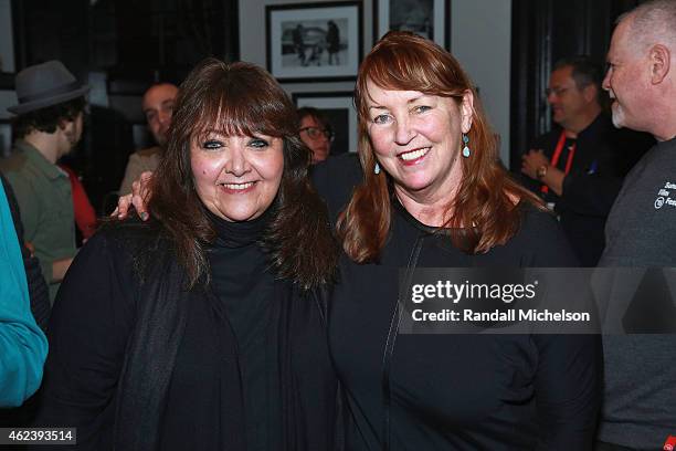 Doreen Ringer-Ross and guest attend the BMI Zoom Dinner at Main And Sky Rooftop Lounge during the 2015 Sundance Film Festival on January 27, 2015 in...