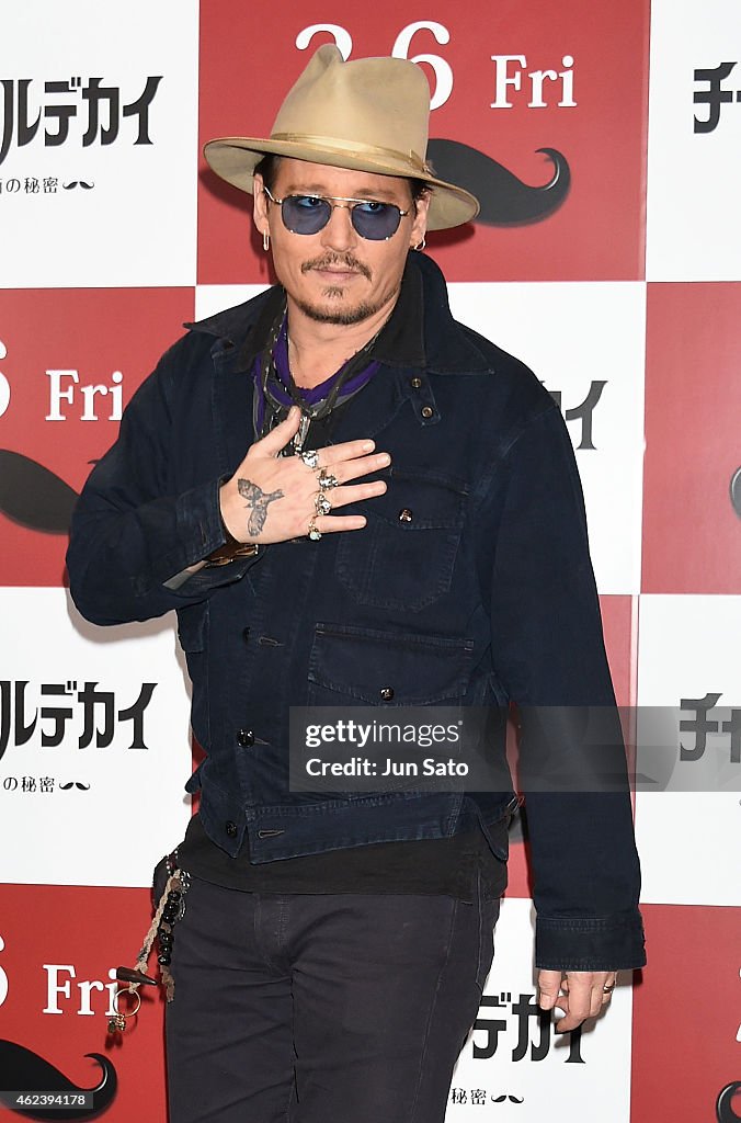 "Mortdecai" Photo Call In Tokyo