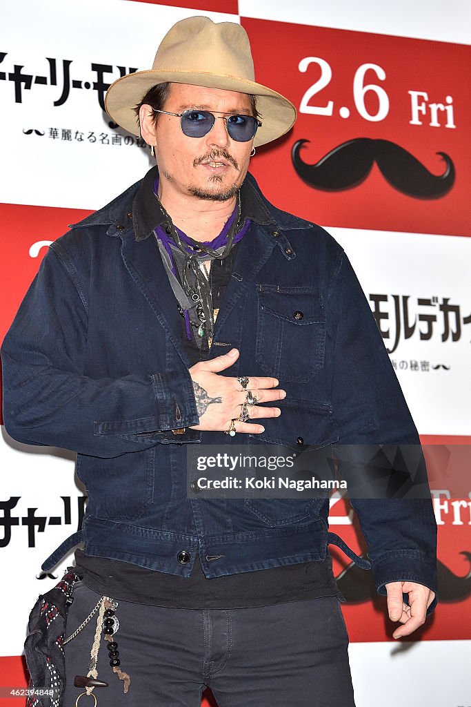 "Mortdecai" Photo Call In Tokyo