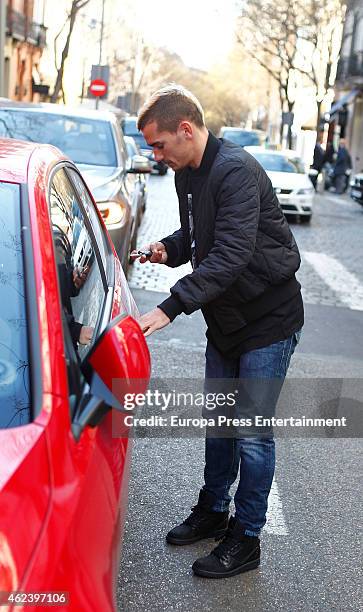 Atletico de Madrid football player Antoine Griezmann is seen on January 27, 2015 in Madrid, Spain.