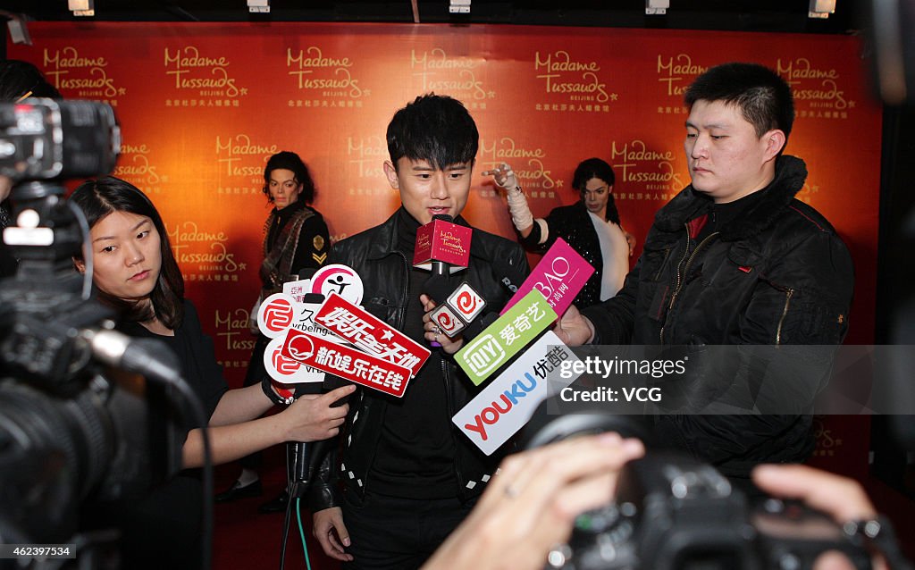 Jason Zhang Jie Attends Beijing Unveiling Ceremony Of Michael Jackson Wax Figures