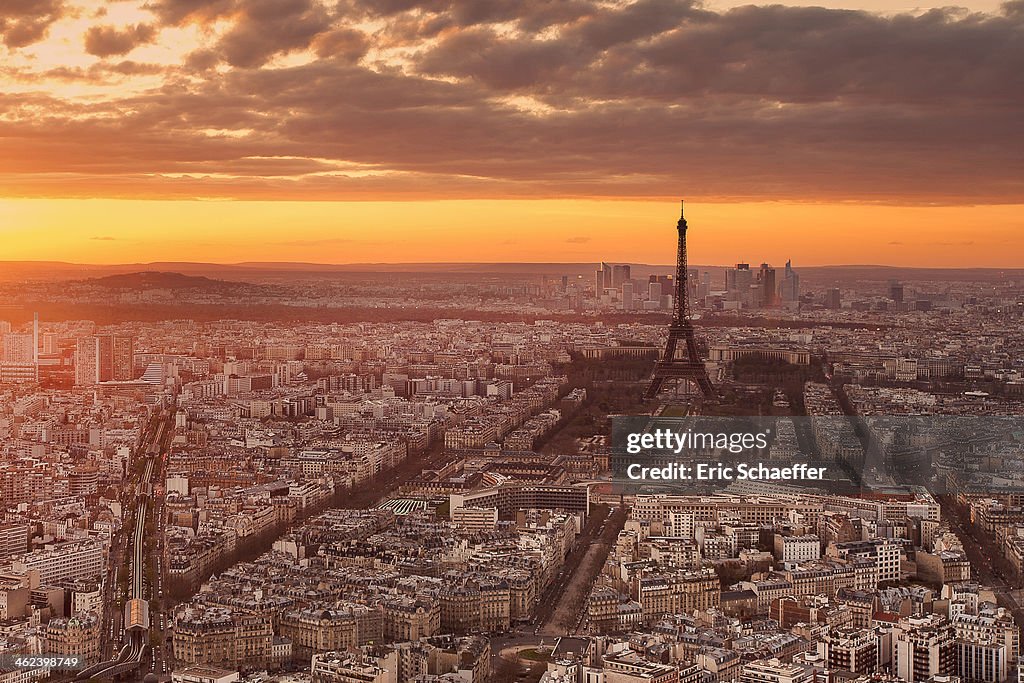 Sunset in Paris